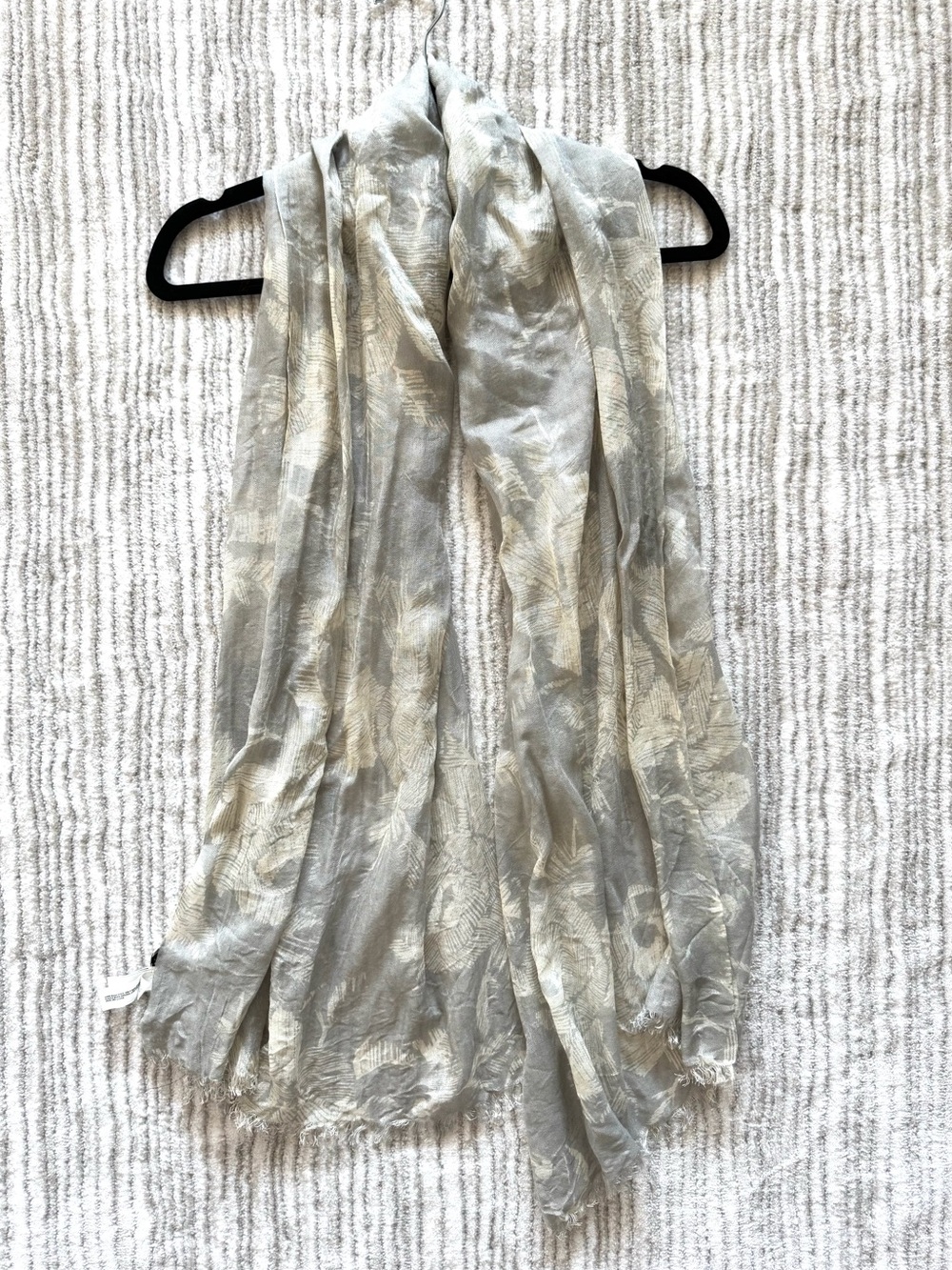 Banana Republic Silk Wool Rectangle Fringe Scarf